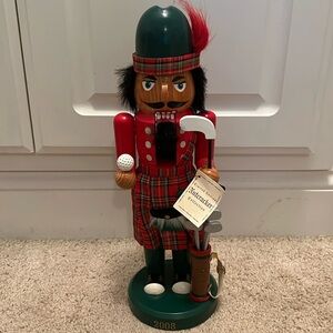 Limited Edition 2008 Golfer Nutcracker with golf clubs